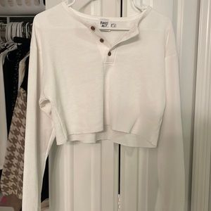 Princess Polly Cropped Henley Shirt